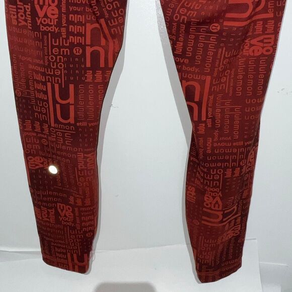 Lululemon Wunder Train Contour Fit HR Tight Ombre Red Multi Size : 8 - Picture 7 of 10
